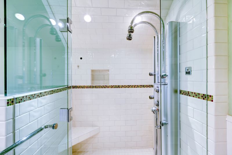 Stylish Shower with Accent Tiles
